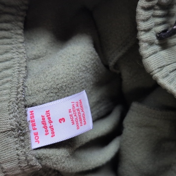 joe fresh green cargo pockets joggers sweatpants 3T toddler boys - Picture 5 of 10